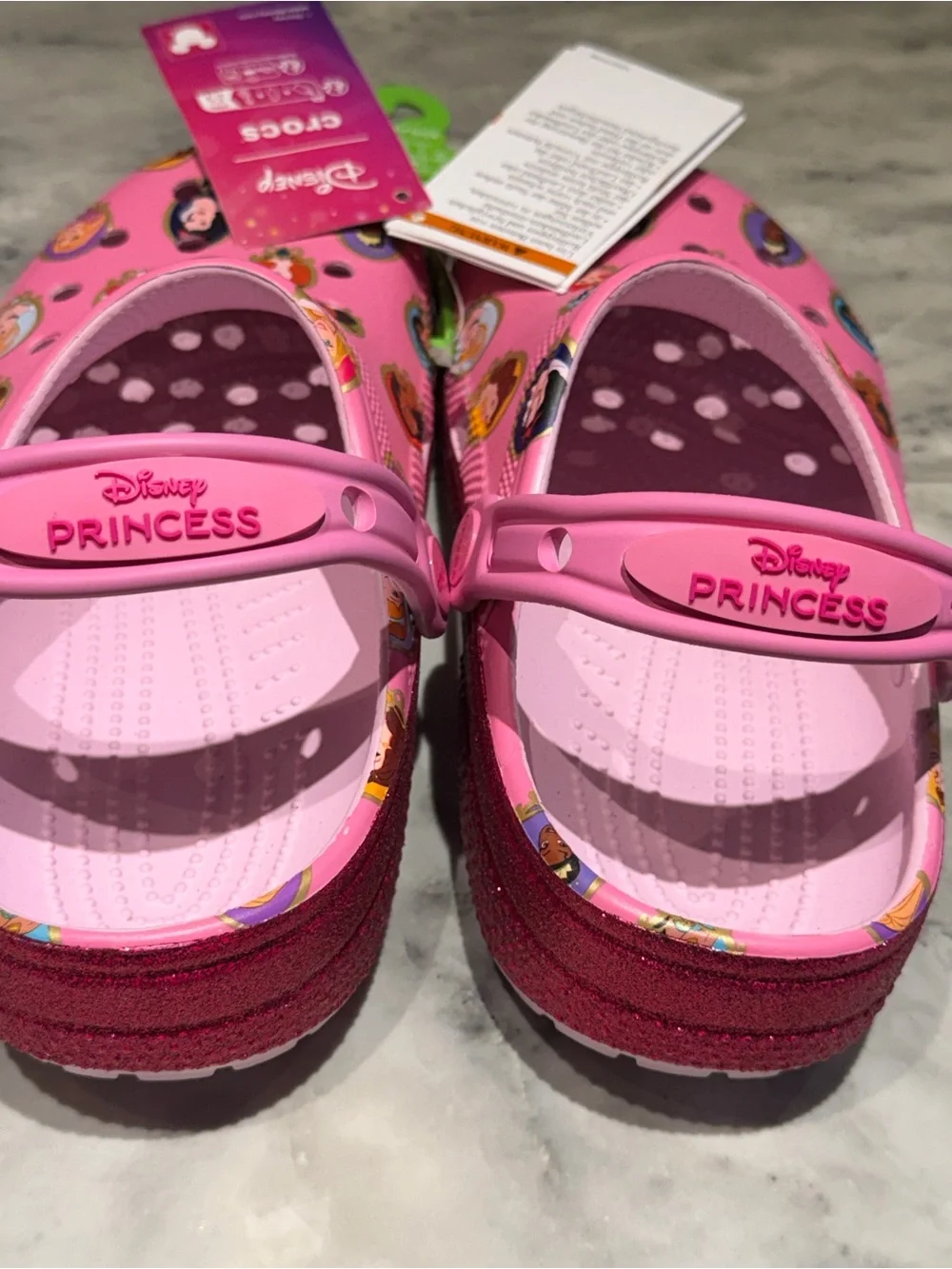 Kids' Pink Disney Princess Clog-Style Slip-Ons
